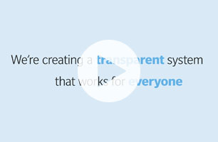 A video thumbnail shows a presentation slide. Text says “We’re creating a transparent system that works for everyone”.