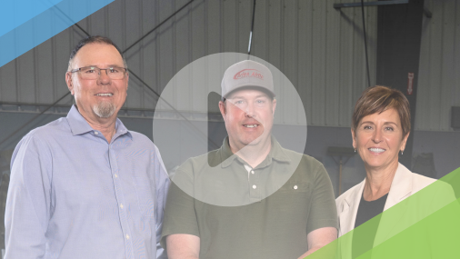 A video thumbnail shows two males and one female standing next to each other.